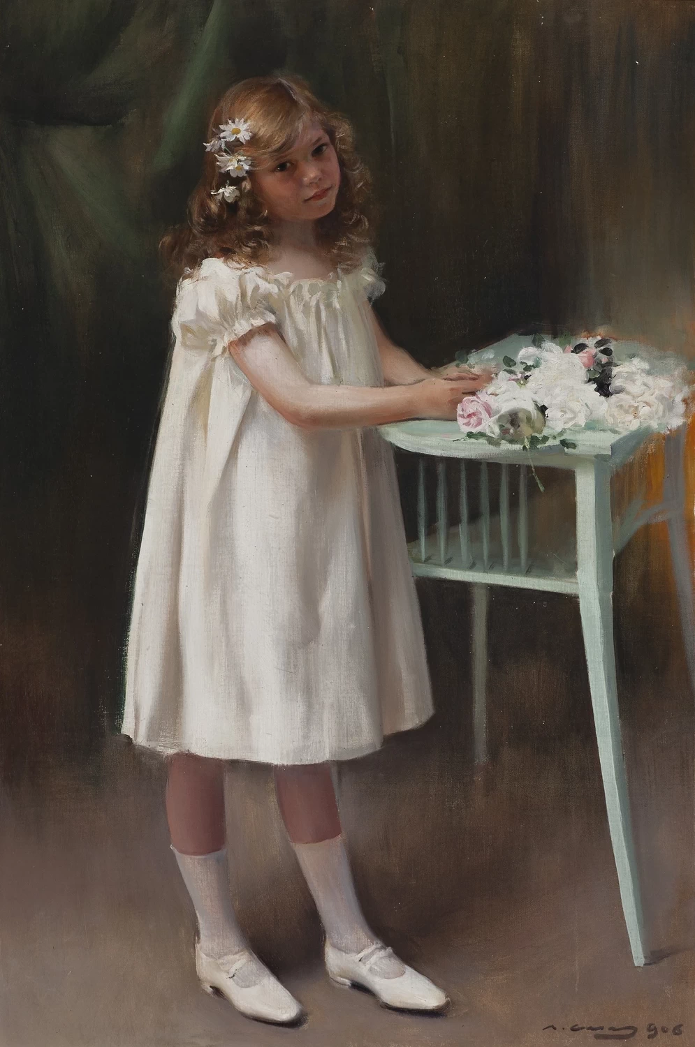 Ramon Casas - 107, Ritratto di ragazza, 1906